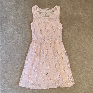 Sequined mini dress